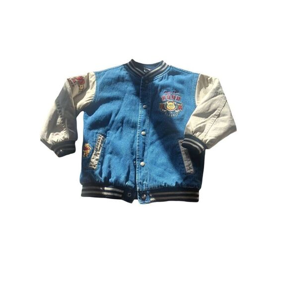 Disney Park exclusive vintage denim fully lined Winnie the pooh coat - Picture 1 of 3